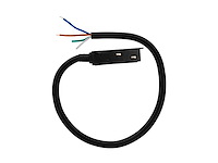 4 x voedingsconnector met kabel voor magnetische rail – 48v – zwart - afbeelding 1 van  3