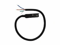 4 x voedingsconnector met kabel voor magnetische rail – 48v – zwart