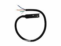 4 x voedingsconnector met kabel voor magnetische rail – 48v – zwart - afbeelding 1 van  4