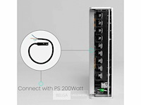 4 x voedingsconnector met kabel voor magnetische rail – 48v – zwart - afbeelding 3 van  4