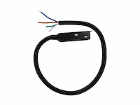 4 x voedingsconnector met kabel voor magnetische rail – 48v – zwart - afbeelding 1 van  3