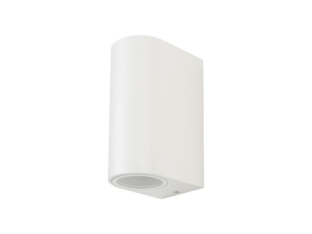 4 x wandlamp modern halfrond gu10 duo fitting zand wit waterdicht - afbeelding 1 van  7