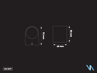 4 x wandlamp modern halfrond gu10 fitting zand wit waterdicht - afbeelding 3 van  3