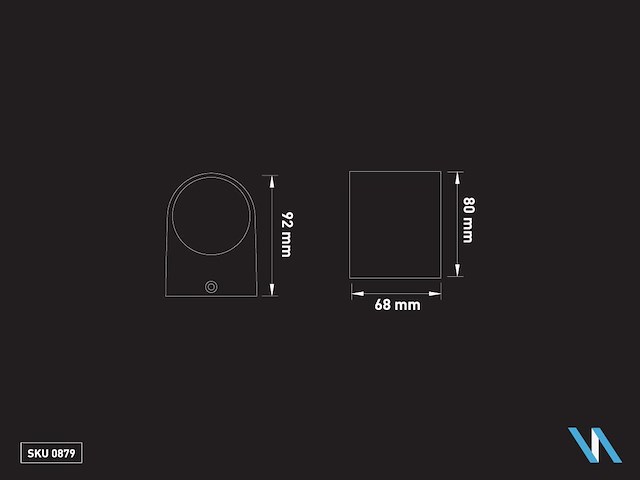 4 x wandlamp modern halfrond gu10 fitting zand wit waterdicht - afbeelding 3 van  3