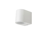 4 x wandlamp modern halfrond gu10 fitting zand wit waterdicht - afbeelding 2 van  3
