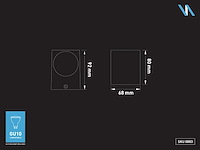 4 x wandlamp modern rechthoekig gu10 fitting zand wit waterdicht - afbeelding 4 van  4