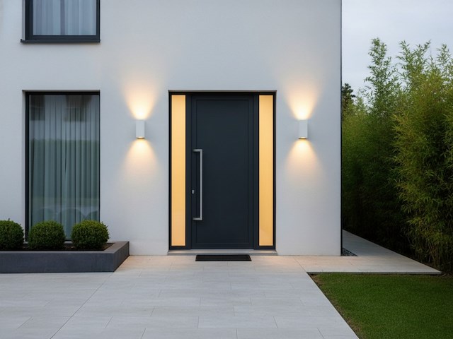 4 x wandlamp rechthoekig gu10 duo fitting wit waterdicht - afbeelding 3 van  9