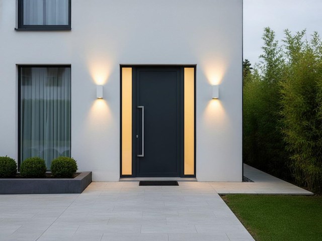 4 x wandlamp rechthoekig gu10 duo fitting wit waterdicht - afbeelding 3 van  9