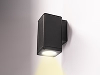 4 x wandlamp rechthoekig gu10 fitting zand zwart waterdicht - afbeelding 2 van  6