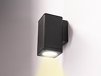 4 x wandlamp rechthoekig gu10 fitting zand zwart waterdicht - afbeelding 2 van  6