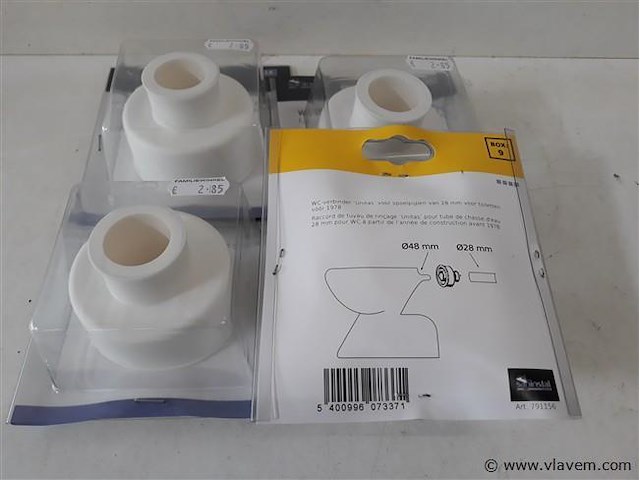 4 x wc verbinder 48 naar 28 mm - afbeelding 1 van  2