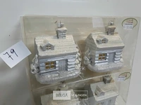 4 x winterhuis 2 stuks 10 cm - afbeelding 3 van  3