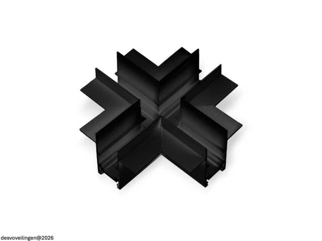 4 x x-connector voor inbouw magnetische rail – 48v – horizontaal - afbeelding 2 van  5