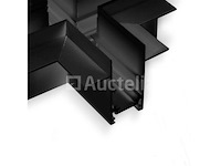 4 x x-connectoren voor verzonken magnetische rails – 20 mm – horizontaal - afbeelding 2 van  4