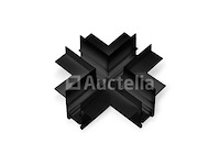 4 x x-connectoren voor verzonken magnetische rails – 20 mm – horizontaal - afbeelding 2 van  4