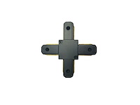 4 x x verbinding voor 1 fase 2 draden railsystem mat zwart - afbeelding 1 van  1