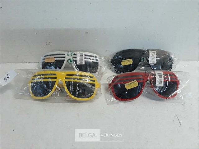 4 x zonnebril mix kleuren - afbeelding 2 van  3