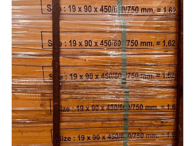 4 zijden tand groef partij teak parket diverse lengtes - afbeelding 4 van  5