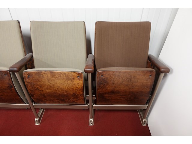 4-zit vintage theaterstoel - afbeelding 2 van  5