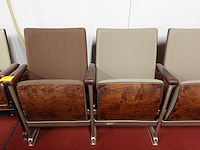 4-zit vintage theaterstoel - afbeelding 3 van  5