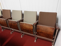 4-zit vintage theaterstoel - afbeelding 4 van  5