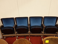 4-zit vintage theaterstoel - afbeelding 1 van  9