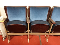 4-zit vintage theaterstoel - afbeelding 3 van  9