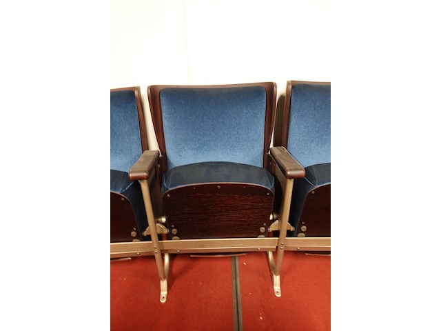 4-zit vintage theaterstoel - afbeelding 6 van  9