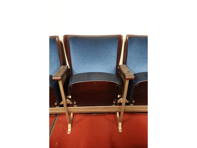 4-zit vintage theaterstoel - afbeelding 7 van  9
