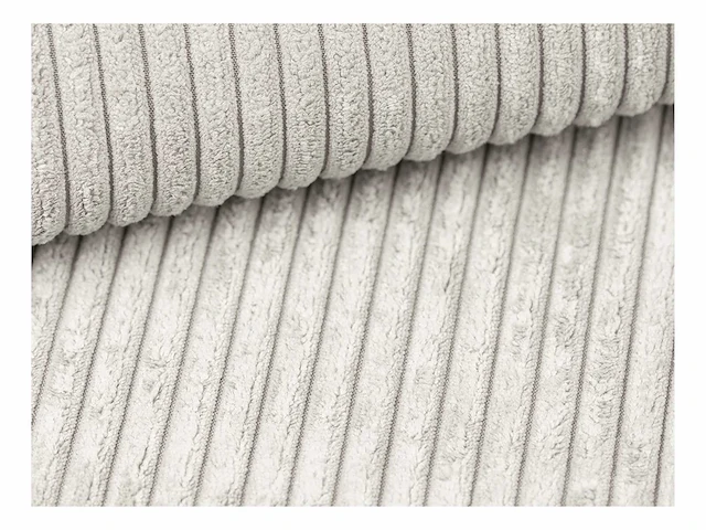 4-zits cabrio bank in beige ribfluwelvleugel - bed met brede latten 160 cm - matras 18 cm - afbeelding 7 van  7
