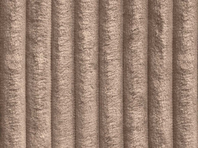 4-zits comfortbank diep in ribfluwelen met grote taupe ribben - afbeelding 3 van  3