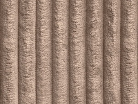 4-zits comfortbank diep in ribfluwelen met grote taupe ribben - afbeelding 3 van  3