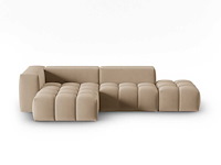 4-zitter linker hoek bank - zandfluweel - afbeelding 2 van  8