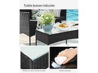 4-zitter tuinmeubilair in pe geweven hars, voor terras, balco - afbeelding 6 van  6