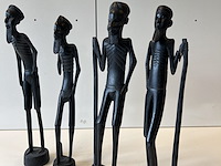 4 zwarte krijgers - afbeelding 1 van  3