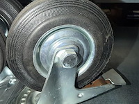 4 zwenkwielen 125mm waarvan 2 met rem - afbeelding 3 van  3