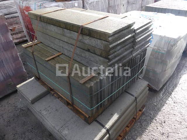 40 betonnen stoepranden 100x30x6 cm betongrijs - afbeelding 4 van  5