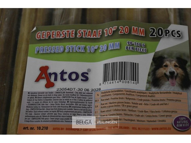 ±40 hondenkauwstokjes 25 cm - afbeelding 2 van  2