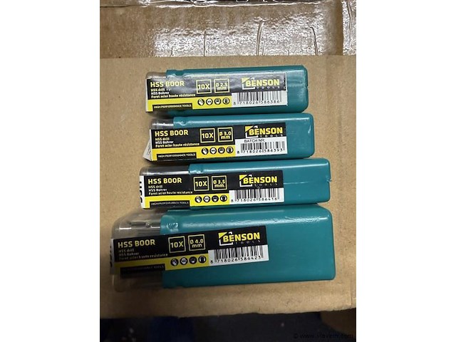 40 hss metaalboren2, 3, 3,5,en 4 mm - afbeelding 1 van  2