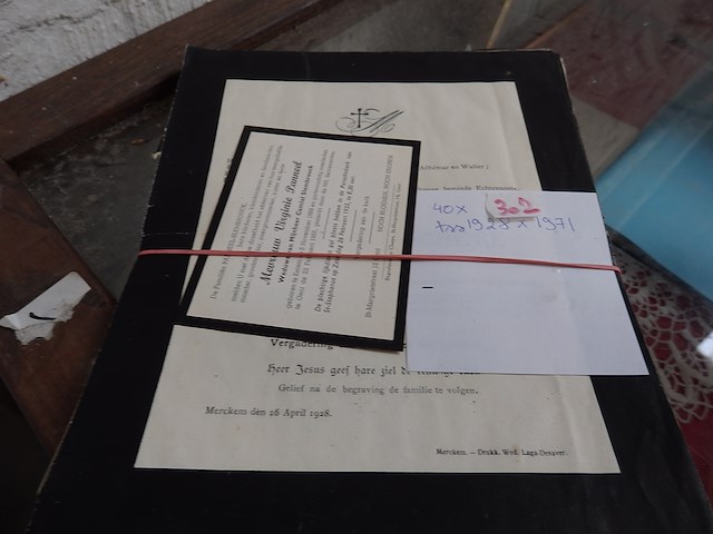 40 rouwbrieven - afbeelding 1 van  1