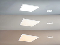 40 x 40w 3 kleur cct 60x60 inbouw backlit led panelen wit - afbeelding 9 van  9