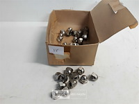 40 x dopmoer m10 vernikkeld - afbeelding 2 van  3