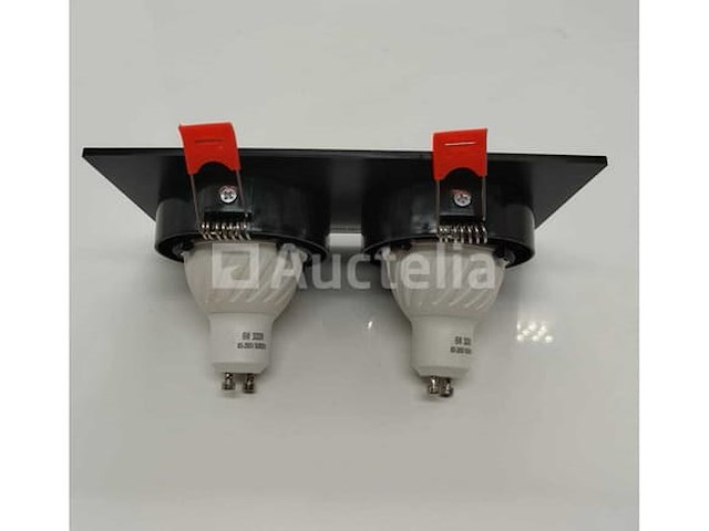 40 x gu10 verstelbare inbouwframes – rechthoekig – zwart – model ep-2 - afbeelding 5 van  5