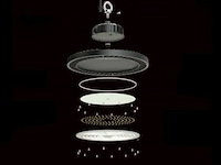 40 x highbay ufo 100w - pro design smd - dimbaar - koud wit 6500k - afbeelding 9 van  10