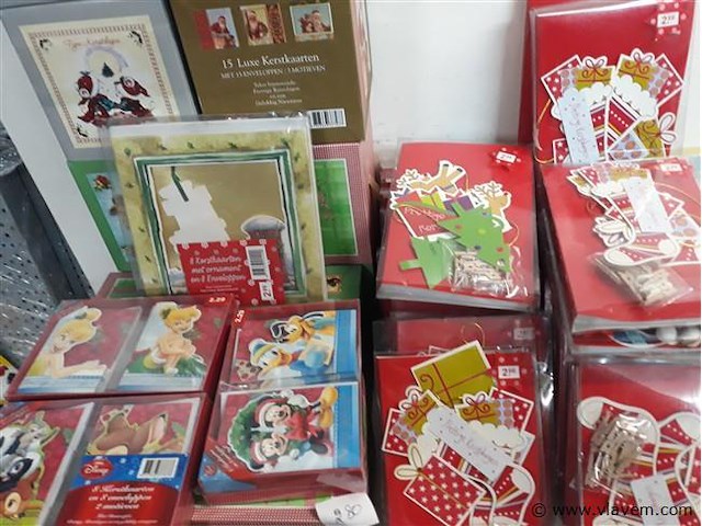 40 x kerstkaarten met enveloppe mix - afbeelding 2 van  2