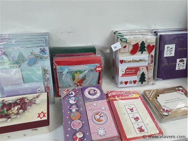 40 x kerstkaarten met enveloppe mix - afbeelding 2 van  2