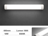 40 x led batten 18w – 60cm – 6500k koud wit – ip20 stofdicht – koppelbaar - afbeelding 1 van  5
