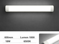 40 x led batten 18w – 60cm – 6500k koud wit – ip20 stofdicht – koppelbaar - afbeelding 1 van  6