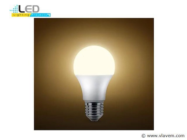 40 x led e27 lampjes, 8.5 watt, warm wit - afbeelding 7 van  8