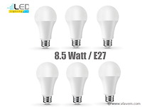 40 x led e27 lampjes, 8.5 watt, warm wit - afbeelding 1 van  8